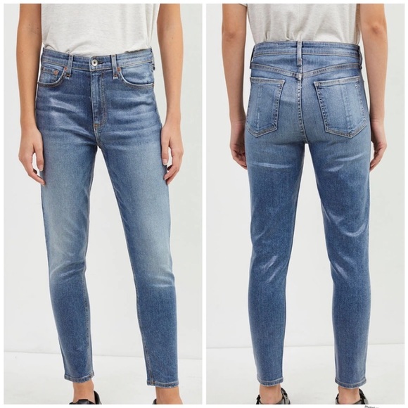 NWT RAG AND BONE NINA HIGH RISE ANKLE SKINNY JEANS